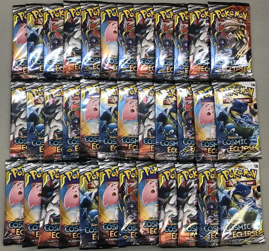 Pokemon SM12 Cosmic Eclipse 36ct Booster Pack Lot